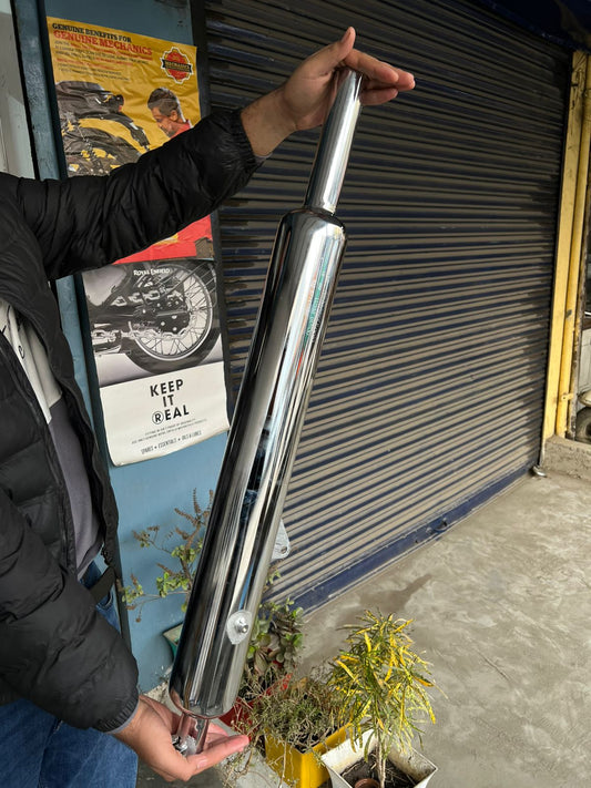 Silman LONG BOTTLE Exhaust | Deep Bass & Loud Slip-On | Meteor 350 & Classic 350